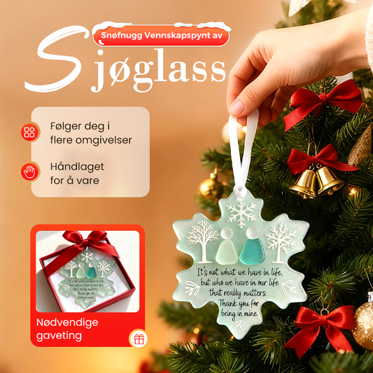 💙Hjerteformet sjøglass-vennskapspynt🌊✨ Formet av naturen og laget for hånd!