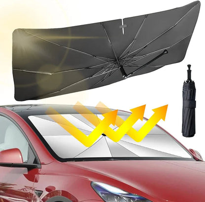 🚗 Sammenleggbart biltrekk ✨☀️ Blokkerer UV og varme ❄️🛡️ Beskytter dashbord og interiør