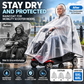 🥳2026 POPULÆRT TILBUD🥳💞Over 50 000 eksemplarer solgt! 🌧️♿ Vanntett regnjakke for bevegelseshemmede scooterbrukere – gjennomsiktig modell som sikrer god sikt, slitesterk og i størrelsene 5XL–6XL. Hold deg tørr og trygg på regnfulle turer! 🛡️✅