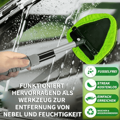 🛠️ Vask frontruten uten anstrengelse – 180° svingbart hode – uttrekkbart håndtak – for bil og hjem