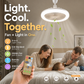 ⏰🎁LED Takvifte med Fjernkontroll og Trefarge Dimming – 3 Hastigheter, Stille Motor – Perfekt for soverom, stue eller kontor – energisparende og lydløs 🔇