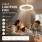 ⏰🎁LED Takvifte med Fjernkontroll og Trefarge Dimming – 3 Hastigheter, Stille Motor – Perfekt for soverom, stue eller kontor – energisparende og lydløs 🔇