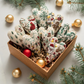 DIY hjerteformet håndbrodert julepynt/pyntesett