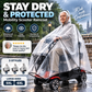 🥳2026 POPULÆRT TILBUD🥳💞Over 50 000 eksemplarer solgt! 🌧️♿ Vanntett regnjakke for bevegelseshemmede scooterbrukere – gjennomsiktig modell som sikrer god sikt, slitesterk og i størrelsene 5XL–6XL. Hold deg tørr og trygg på regnfulle turer! 🛡️✅