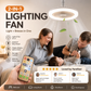 ⏰🎁LED Takvifte med Fjernkontroll og Trefarge Dimming – 3 Hastigheter, Stille Motor – Perfekt for soverom, stue eller kontor – energisparende og lydløs 🔇
