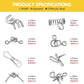🔥🎁Disentanglemen Iron Link Unlock Interlock Game