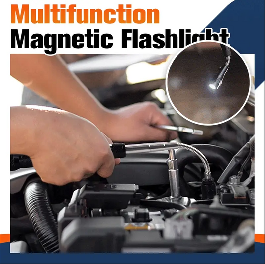 🔦🚗Multifunksjonell magnetisk teleskopisk lommelykt