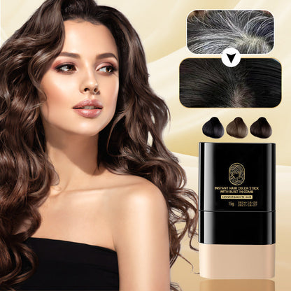 🔥🎁Unisex øyeblikkelig hårfargestift med innebygd kam
