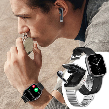 🔥Ny ankomst 2025🔥2-i-1 Bluetooth-hodetelefoner Smartwatch