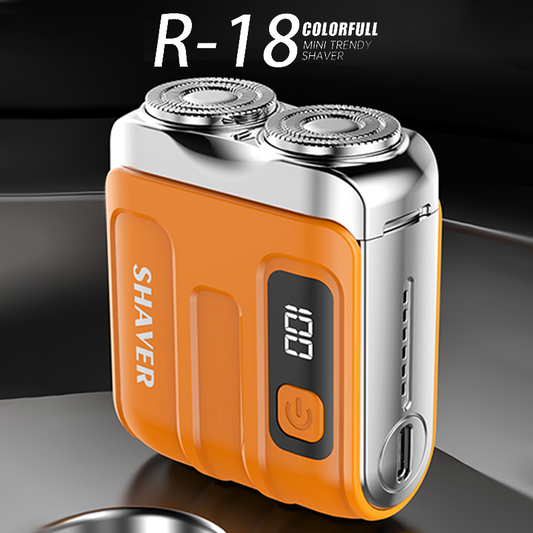 🪒 50% RABATT!🔥Bærbar mini elektrisk barbermaskin for menn – kompakt og oppladbar🧳