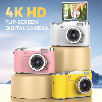 ⏰🎁4K HD Flip-Screen Digital Camera