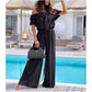 🌞Summer Sale🌺 Women’s Off - Shoulder Ruffle Jumpsuit – 60% OFF