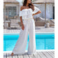 🌞Summer Sale🌺 Women’s Off - Shoulder Ruffle Jumpsuit – 60% OFF