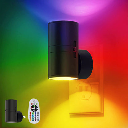 ✨2026 VARM SALG✨RGB fargeendrende LED-plug-in nattlys