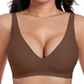 Dyp V-innstikk Push-up Wirefree Sømløs BH