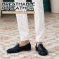 Menns Uformelle Brede Pustende Slip-on Loafers