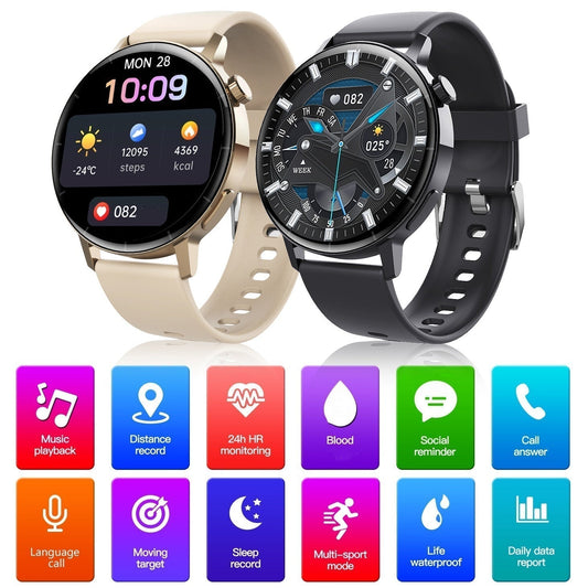 🔥48 % RABATT I BEGRENSET TID | Multifunksjonell Bluetooth-smartklokke ✅ Full helseovervåking døgnet rundt