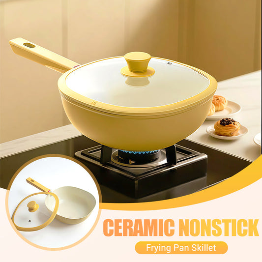 Keramisk Nonstick Stekepanne med Lokk