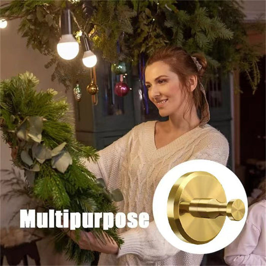 Sugekoppkrok i rustfritt stål til julekranser