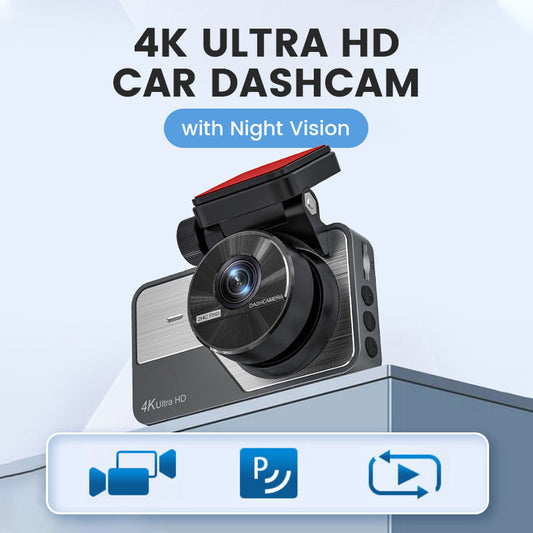 4K Ultra HD Dashbordkamera med Nattsyn
