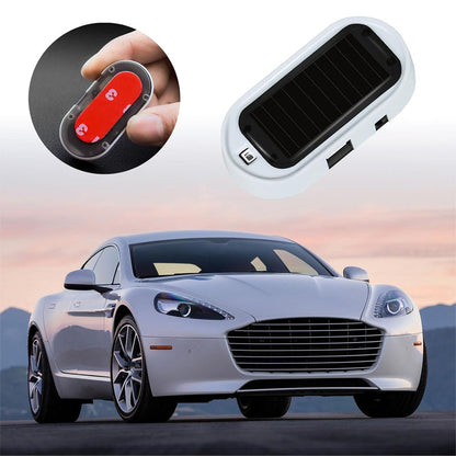 Solcelledrevet LED-blinklampe mot tyveri