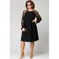 👑【S-4XL】👗Elegant svart sexy blonderkjole