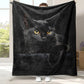 🐱50 % RABATT NÅ! 🔥 Svart katt helårs koselig teppe – ultramyk og varm, perfekt for sofaen og sengen ✨