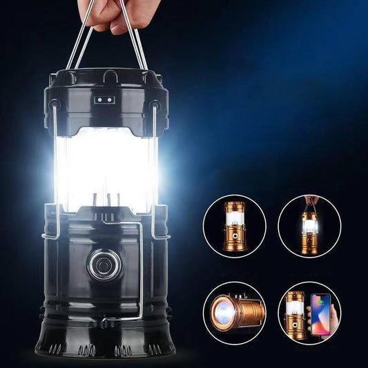 ⏰🎁Soldrevet uttrekkbar campinglampe