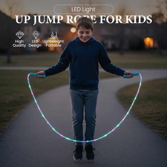 📢📢Kjøp 2 få 1 gratis ⏰LED Light-Up hoppetau for barn