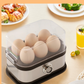 👩‍🍳 Multifunksjonell eggekoker med gjennomsiktig lokk