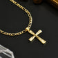 ✨ Gullkorshalskjede – Detaljert INRI-motiv, justerbar figarokjede og glitrende finish 💛