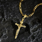 ✨ Gullkorshalskjede – Detaljert INRI-motiv, justerbar figarokjede og glitrende finish 💛