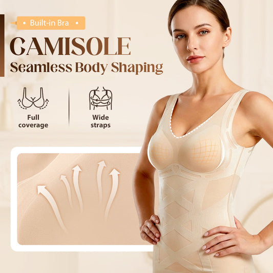 ⏰🎁Sømløs kroppsformende camisole med innebygd BH