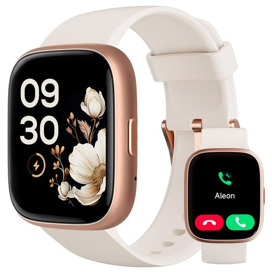 Smartklokke for kvinner, menn, treningsmåler med svar/ringe anrop, treningsklokke med søvnsporer/100 sports/IP68 vanntett skritteller