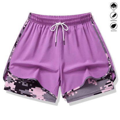 ⏰🎁Dame casual treningsshorts med innebygd liner