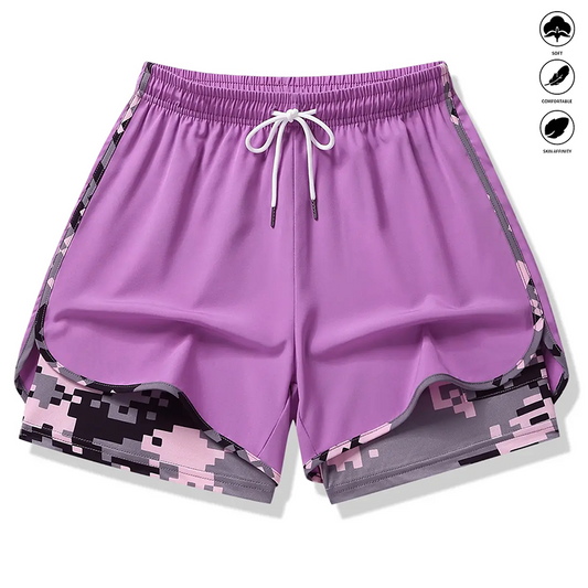 ⏰🎁Dame casual treningsshorts med innebygd liner