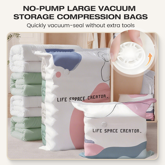 ⏰🎁Store vakuumkompresjonsposer uten pump