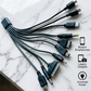 Universell 10-i-1 USB-ladekabel for Alle Enheter
