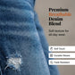 ⏰🎁Fasjonable slim-fit slitte jeans til dame