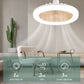 ⏰🎁LED Takvifte med Fjernkontroll og Trefarge Dimming – 3 Hastigheter, Stille Motor – Perfekt for soverom, stue eller kontor – energisparende og lydløs 🔇
