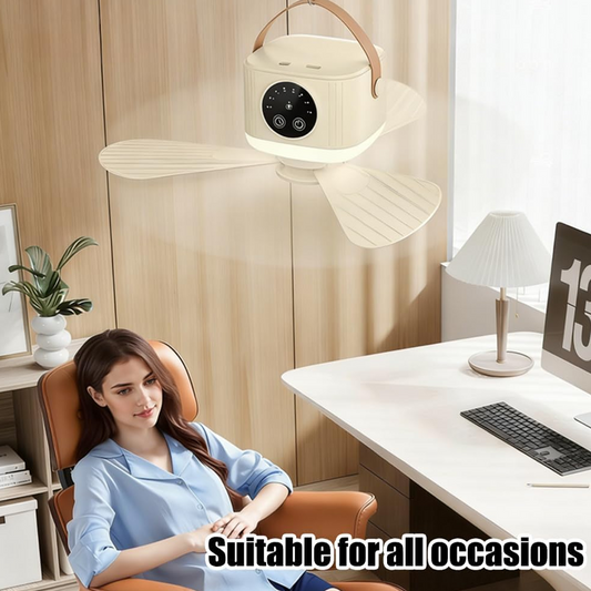 ⏰ Tidsbegrenset tilbud: 50 % rabatt på en oppladbar takvifte med LED-lys! 🌬️✨
