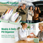 🥳💞 Over 50 000 solgte enheter!⚡💊 Vanntett pilleorganiser‑sett – gjenbrukbare merkeposer for medisiner, vitaminer og reiser