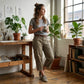 👖NÅ 50 % RABATT✨Avslappede, uformelle capri-bukser i cargostil