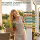 🌻 Rustikk Tre Hage Skilt – Fargerikt Blomster & Grønnsaksdesign for Vegg eller Gjerde! ✨ Slitesterkt Naturtre – Bestandig Mot Vær & Vind. 🏡 Enkel å Henge