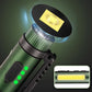 💥 50% rabatt! 🔦 Pennformet arbeidslampe i aluminium – 600 lumen, 100 m rekkevidde. Doble brytere, 7 lysmoduser, sterk magnetisk sugeevne 🧲