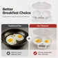 🥚 50 % RABATT NÅ! ⏱️ Eggkoker i mikrobølgeovn – Perfekte posjerte egg på 2 minutter, uten olje og sprutsikker – Rask, sunn og sølfri frokost 🌿