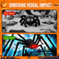 🎃Gigantisk Halloween Edderkopp-Nettlys & Hårete Edderkopp Dekor – Velg 5m LED-Nett, 150cm Edderkopp eller Komplett Sett