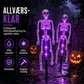 ⏰🎁Solar skjelett jordspydlys utendørs vanntette Halloween dekorasjonslys