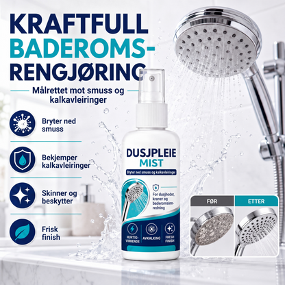 ⏰🔥BEGRENSET TID: 🚿Hurtigvirkende spray for fjerning av kalkavleiringer i dusjen