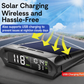 🚗 50 % RABATT NÅ! ☀️ Solcelledrevet GPS-display til bil – dobbel lading, smart lysstyrke og fartsvarsler 🛡️